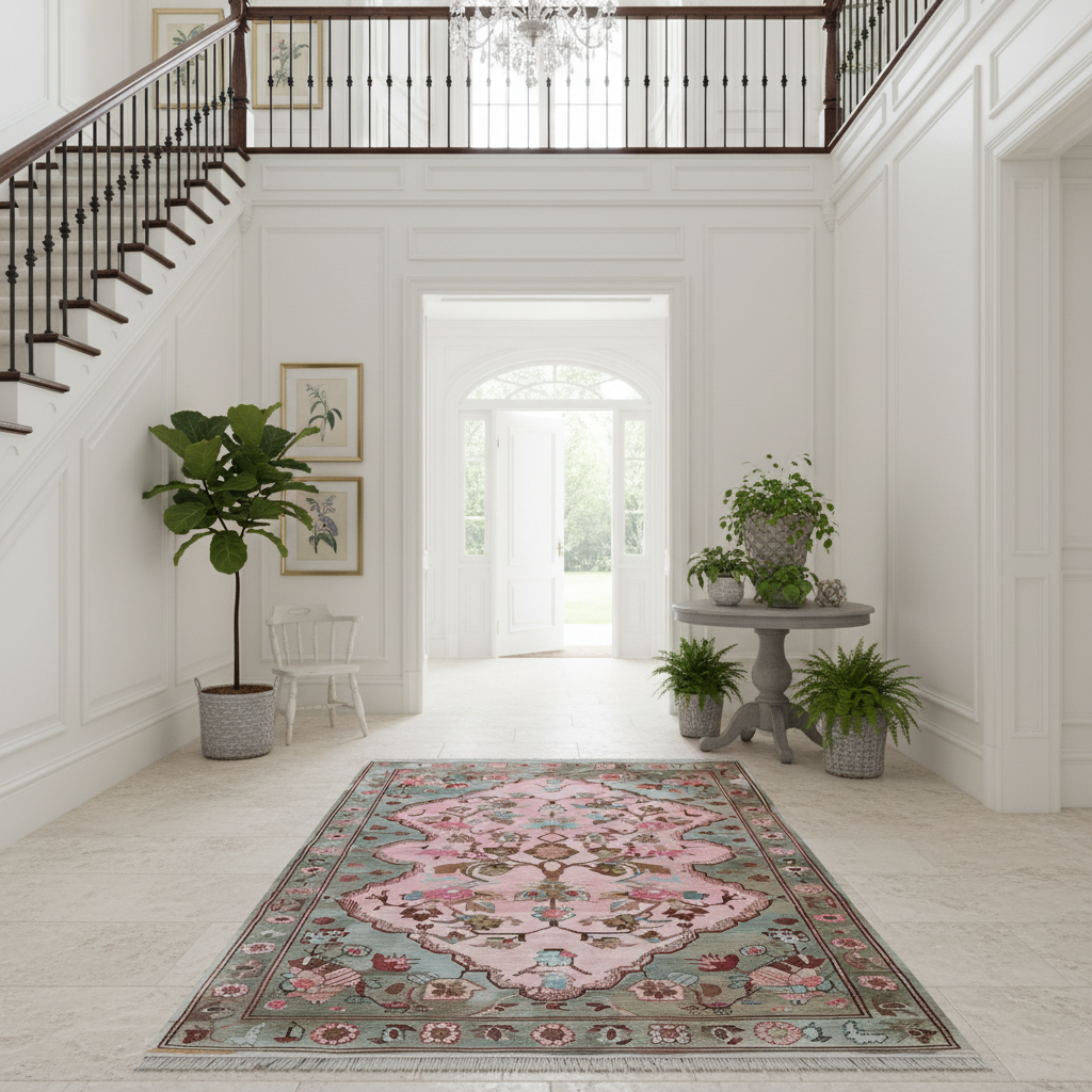 Rosie Reverie Knotted Wool Rug