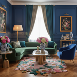 Rosy Blossom Tapestry Hand Tufted Rug