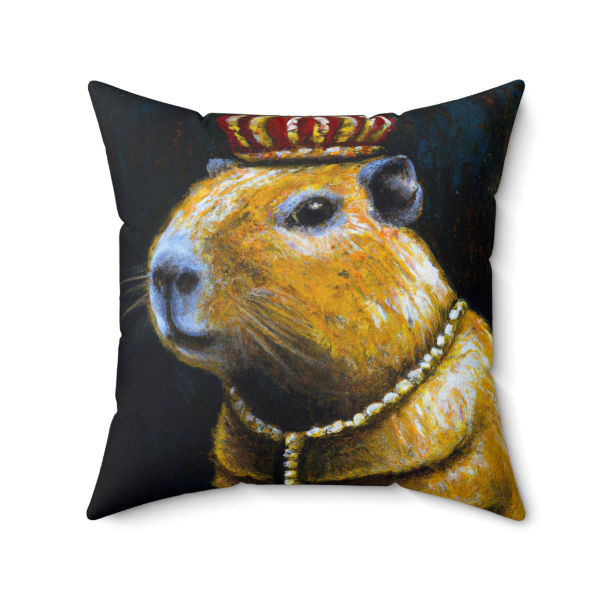 Royal Mickey Portrait Printed Throw Pillow 20" × 20"