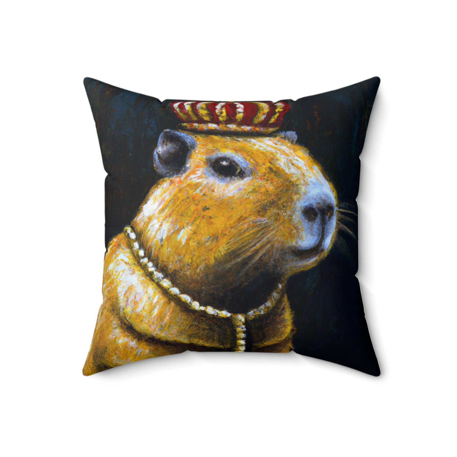 Royal Mickey Portrait Printed Throw Pillow