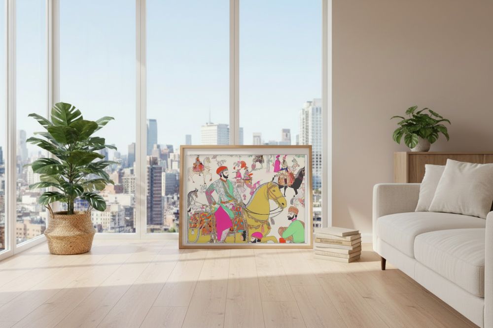 Framed room mockup - loft