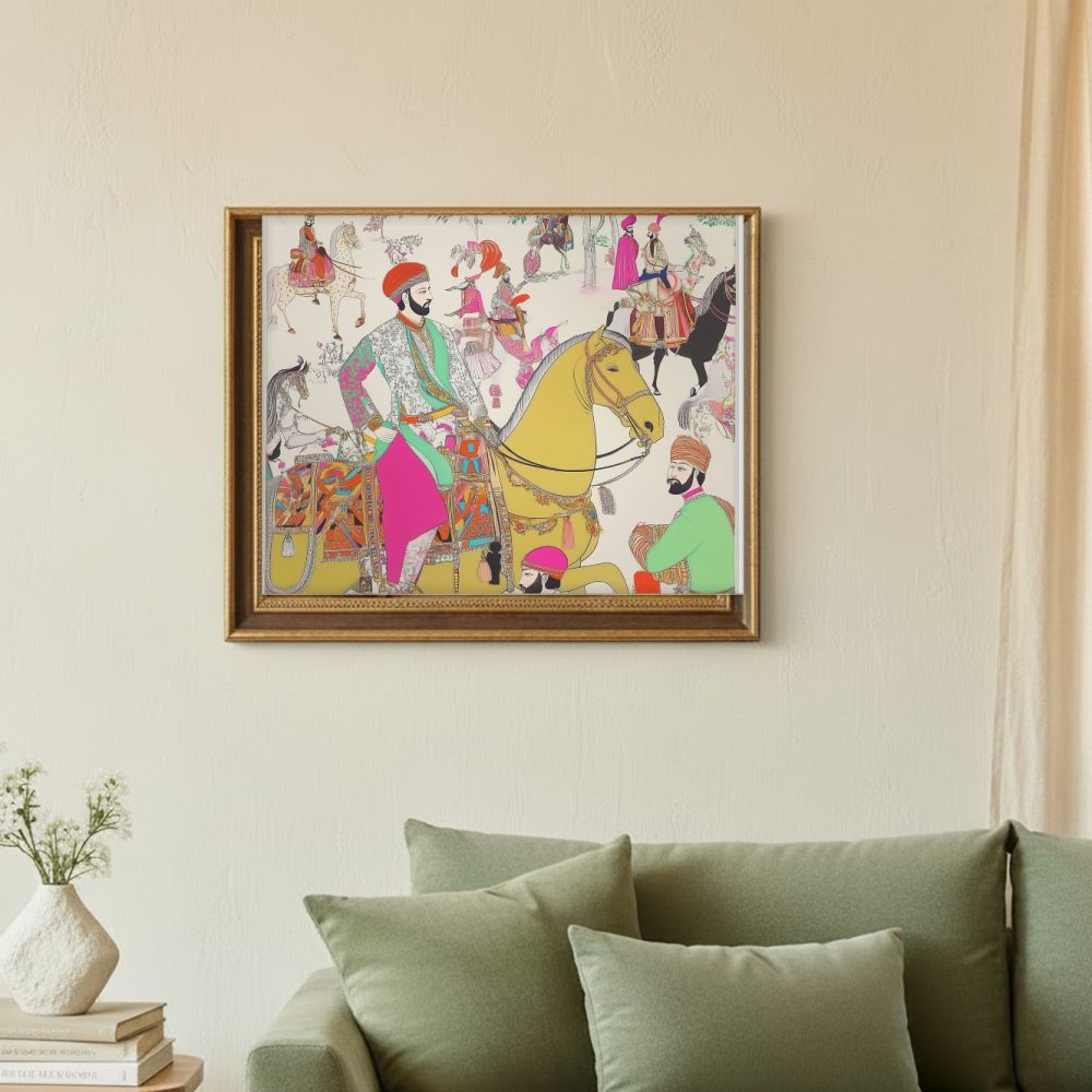 Framed room mockup - sage