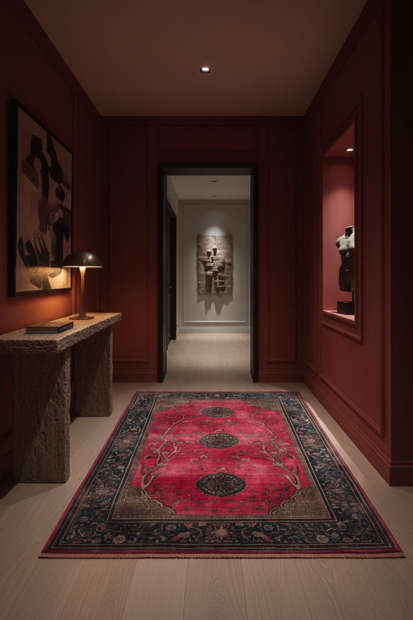 Royal Rosewood Hand Knotted Area Rug