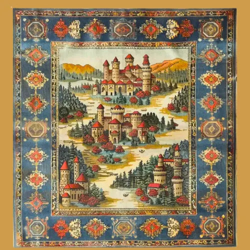 Hand knotted rug