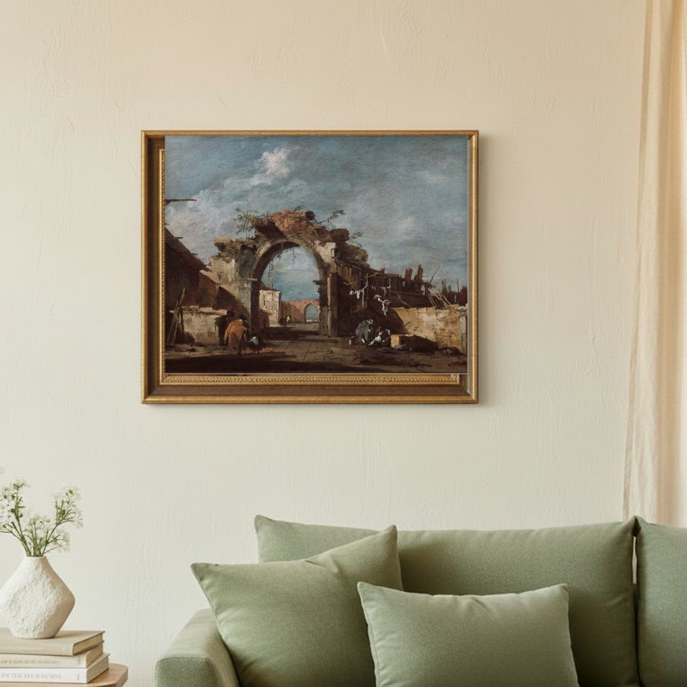 Framed room mockup - sage