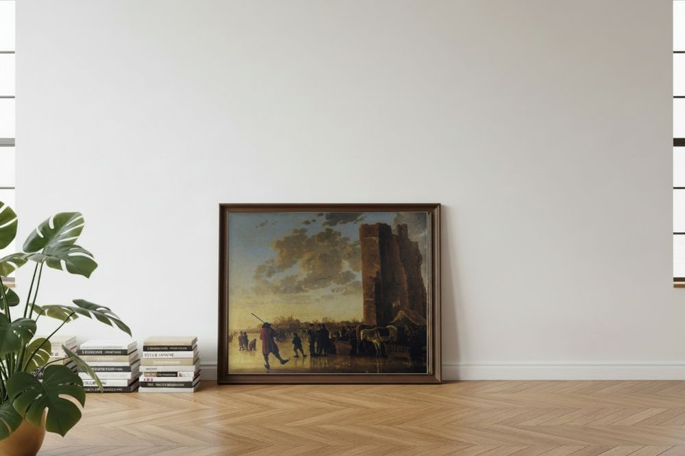 Framed room mockup - leaning