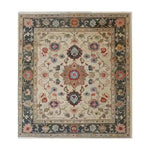 The "Rustic Floral Design Hand-Knotted Area Rug" features a charming floral pattern with earthy tones, bringing warmth and natural beauty to your space. Hand-knotted for durability, it combines rustic elegance with timeless craftsmanship.
