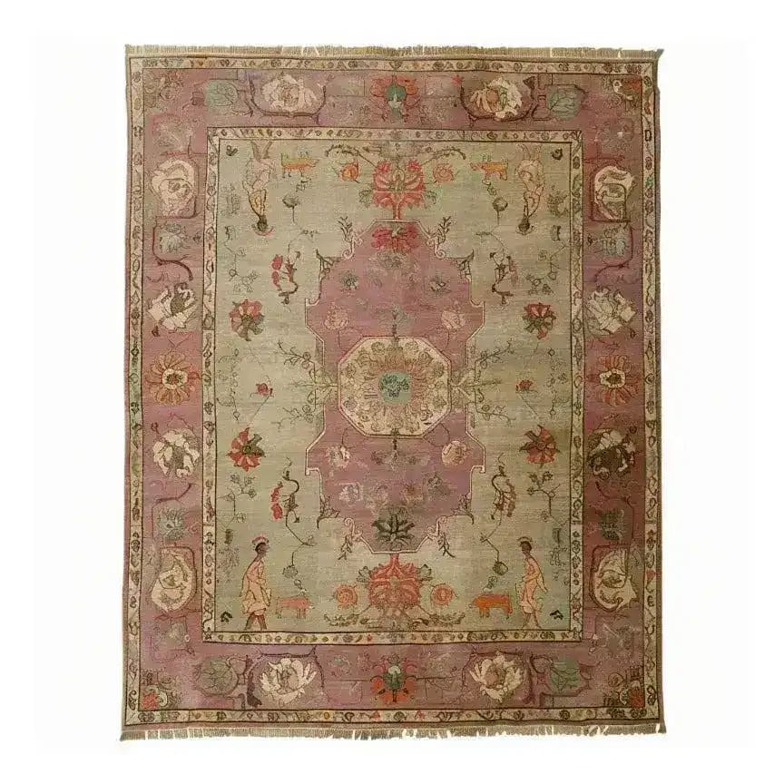 Beautiful Rustic Heritage Hand Knotted Area Rug showcasing a vintage design with intricate patterns. This elegant Persian rug is perfect for enhancing the charm of any living room.