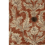 The Rustic Thistle Hand Tufted Rug showcases a beautiful vintage-inspired design with intricate thistle patterns in earthy tones. This wool rug offers a cozy and stylish addition to any living room, making it a perfect choice for those seeking large living room area rugs that combine elegance with comfort.