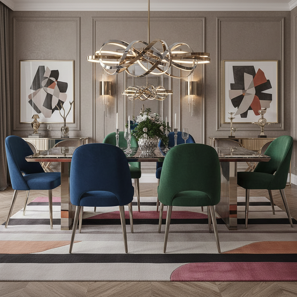 Rustline Sequence Hand Tufted Rug