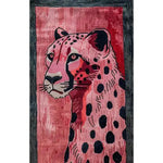 A vibrant hand-tufted wool runner rug featuring an abstract tiger design in bold shades of red and black. Perfect for adding a contemporary touch to your hallway, kitchen, or living room, this area rug showcases a striking animal motif that stands out in any space. Ideal as a kitchen runner rug or as a large living room centerpiece, offering both style and durability.