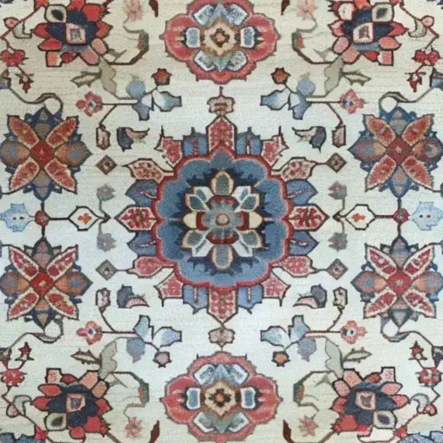 This exquisite area rug features a captivating floral design with intricate patterns and vibrant colors, perfect for enhancing large living rooms. Its vintage charm and Persian influence make it an ideal choice for those seeking elegant rugs for their living room.
