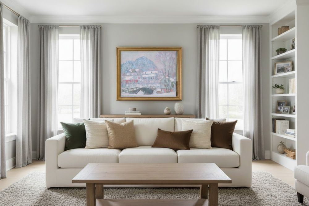 Framed room mockup - gold