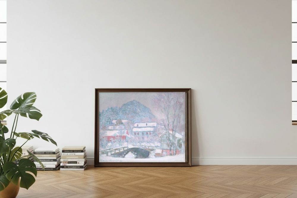 Framed room mockup - leaning