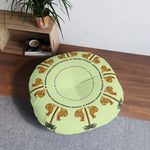 Savanna Serenade Tufted Round Floor Pillow - MAIA HOMES