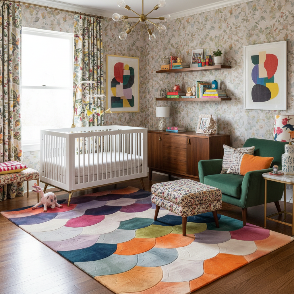 Scale Spectrum Hand Tufted Rug