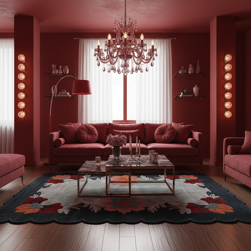 Scallop Bloom Hand Tufted Rug