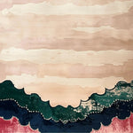 A beautifully crafted Scalloped Garden Hand Tufted Area Rug, perfect for adding a touch of elegance to your dining room or living room. The contemporary design features soft pastel colors with scalloped edges, ideal for an 8x10 living room area. Made from high-quality wool, this rug is both stylish and durable.