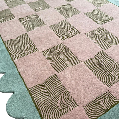 Scalloped_Leaf_Checker_Pastel_Hand_Tufted_Rug