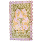 Elegant Scalloped Serpentine Duo Harmony Hand Tufted Area Rug featuring a unique abstract design with soft pastel colors, perfect for adding a touch of sophistication to any bedroom or living room. This wool rug combines style and comfort, making it an ideal choice for those seeking bedroom rugs or living room area rugs.