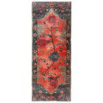 The Scarlet Horizon Knotted Wool Rug is an exquisite area rug featuring a vibrant floral design. Perfect for enhancing living room decor, this 8x10 rug showcases intricate flower patterns in rich hues, making it an ideal choice for those seeking stylish living room area rugs.