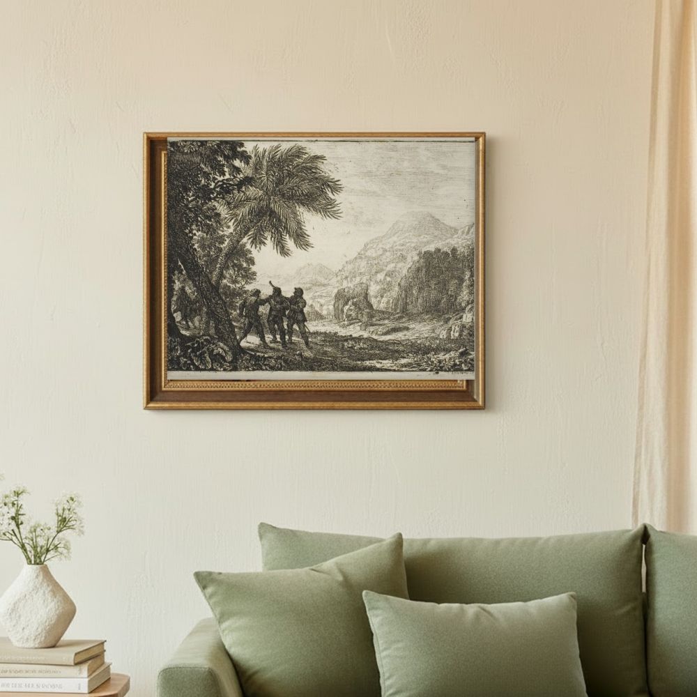 Framed room mockup - sage