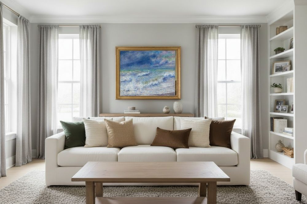 Framed room mockup - gold
