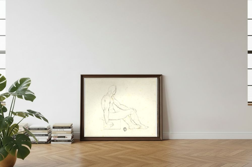 Framed room mockup - leaning