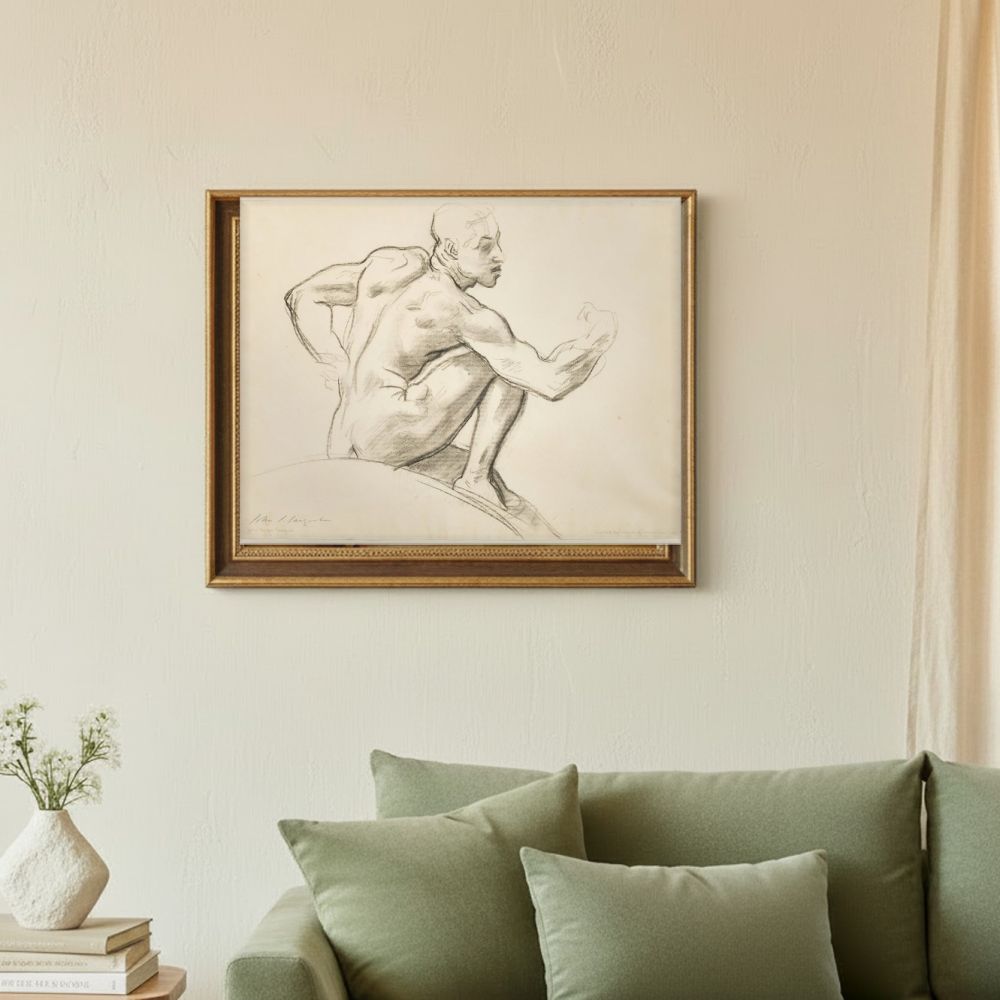 Framed room mockup - sage