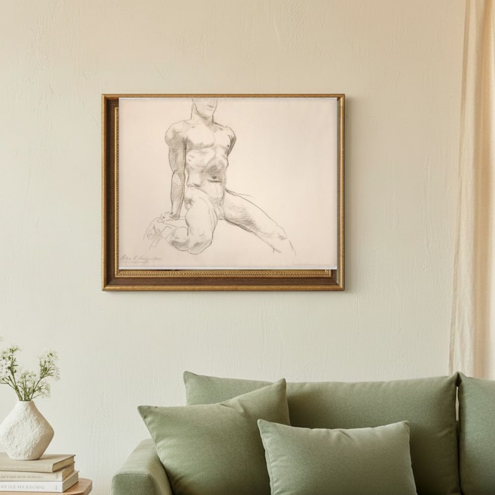 Framed room mockup - sage
