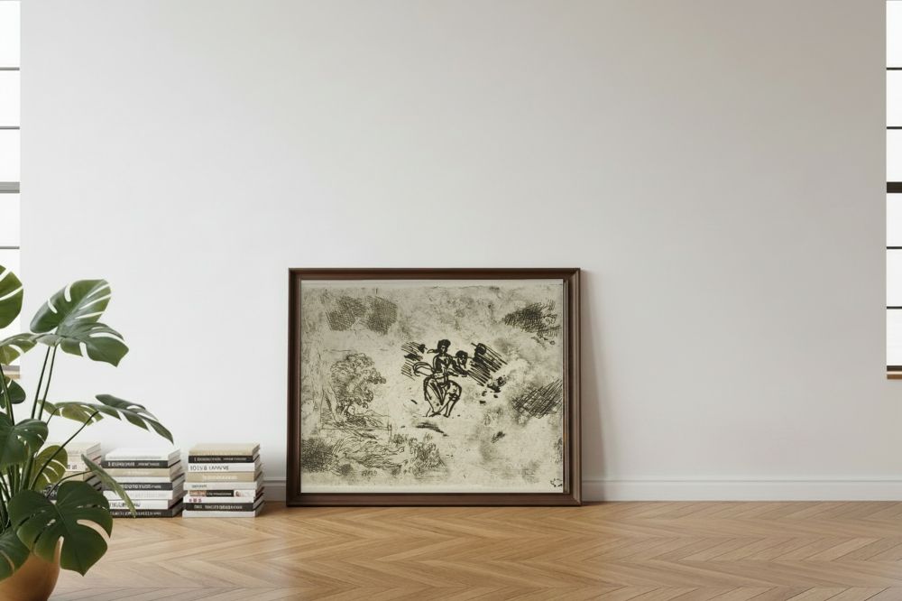 Framed room mockup - leaning