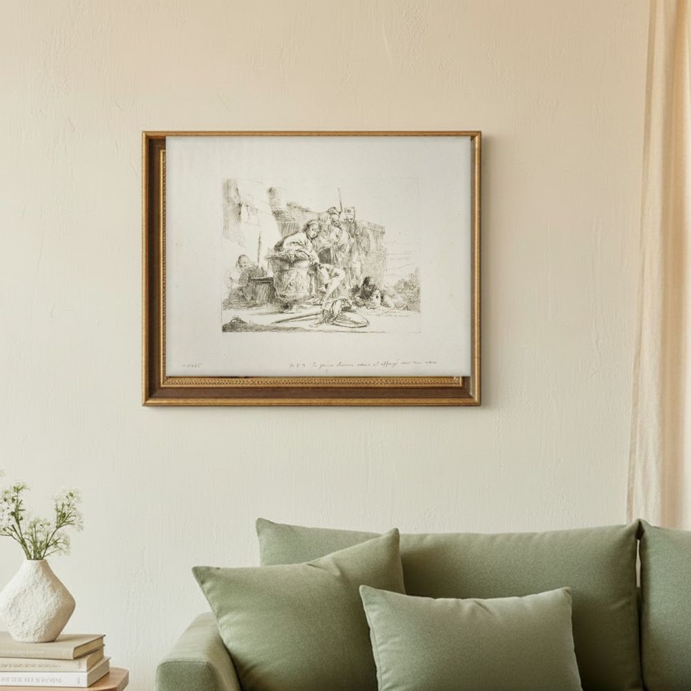 Framed room mockup - sage