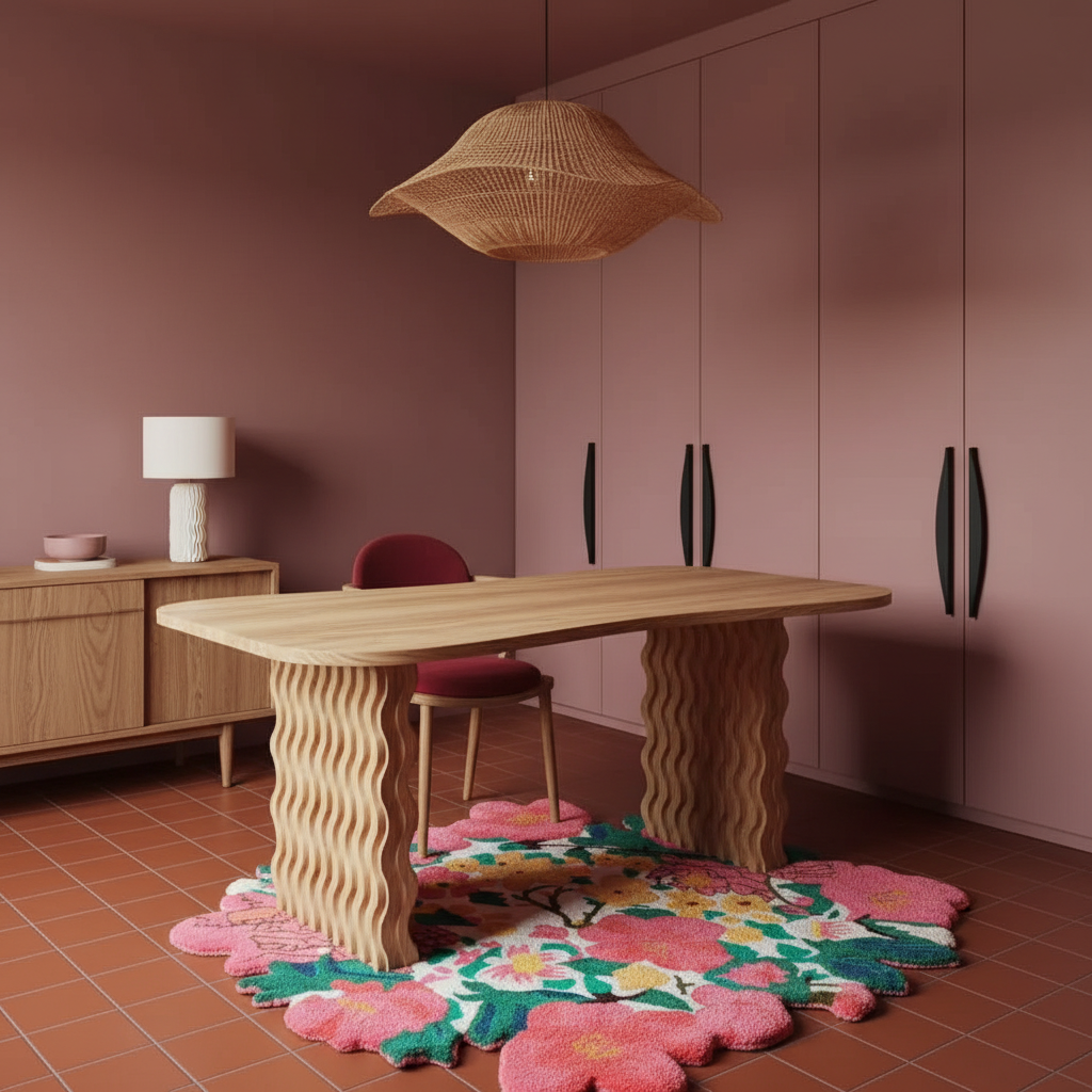 Secret Garden Hand Tufted Round Rug