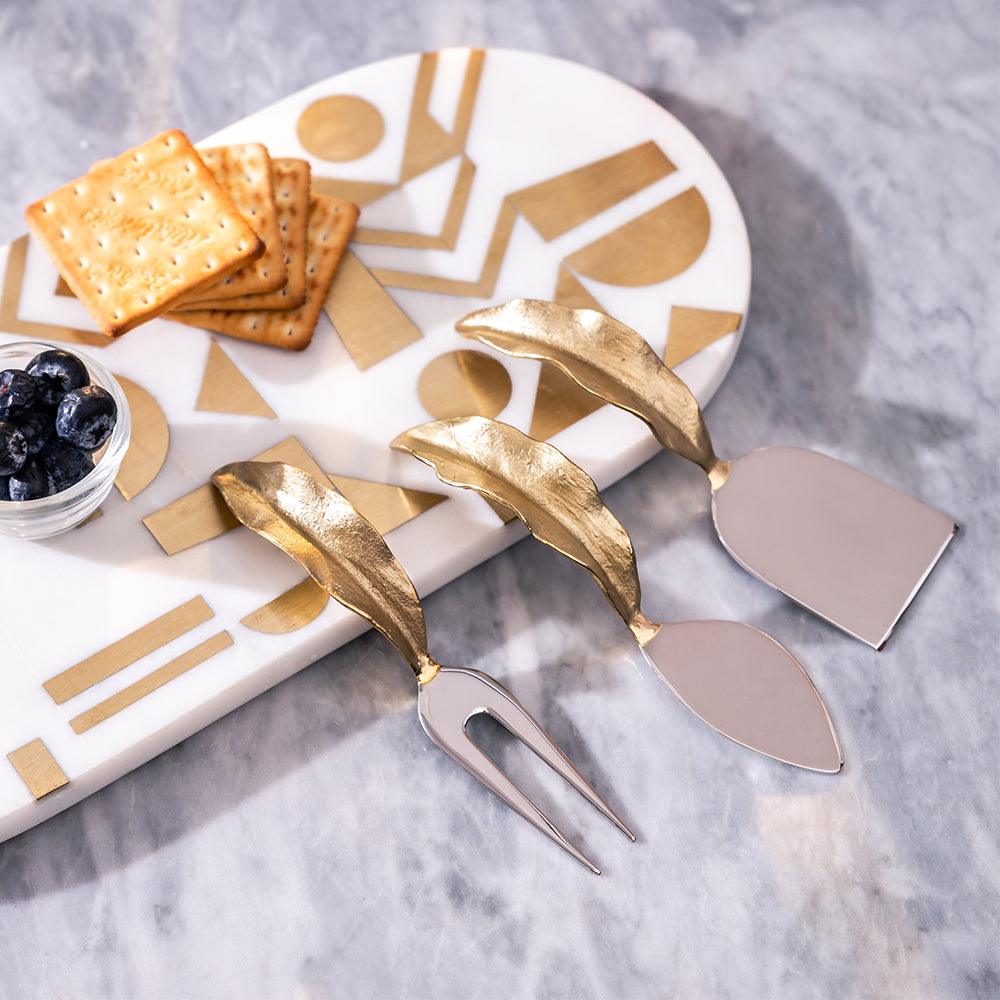 maia homes serein-decor-geometric-inlayed-marble-platter 