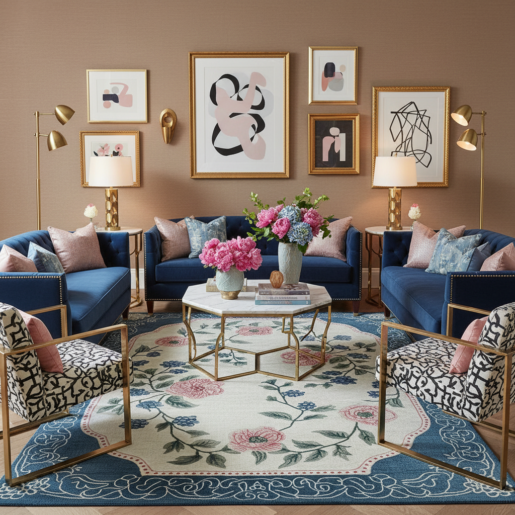 Serenade of Blooms Hand Tufted Rug