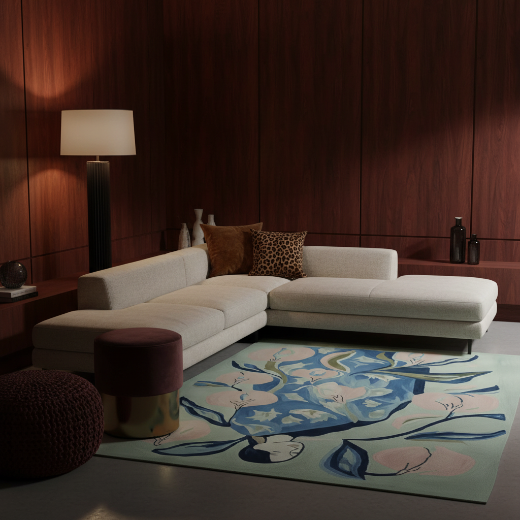 Serene Garden Muse Hand Tufted Rug