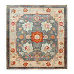 The Serenity Bloom Hand Knotted Area Rug features a stunning vintage design with intricate floral patterns and vibrant colors. Ideal for large living rooms, this Persian-style rug combines elegance and tradition, making it a perfect choice for those seeking a timeless floral rug.