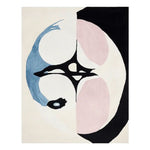 Elevate your living space with the Shadowline Divide Space Hand Tufted Area Rug. This contemporary wool rug features an abstract design with bold shapes in soft pink, blue, and contrasting black, making it a stunning centerpiece for living room area rugs. Ideal for 8x10 living room settings, this rug combines modern aesthetics with the softness of wool.