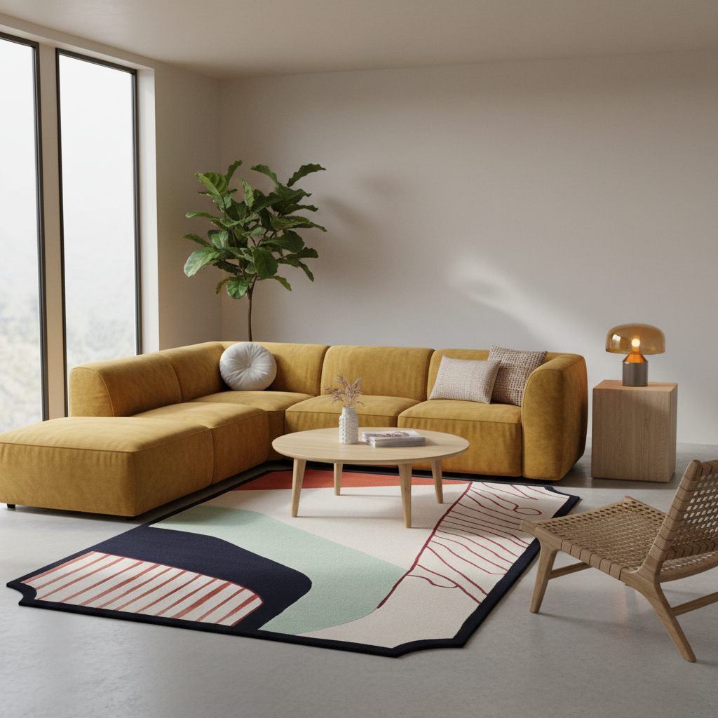 Shape Trace Hand Tufted Rug