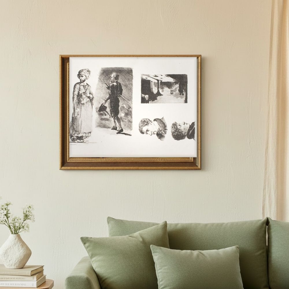 Framed room mockup - sage