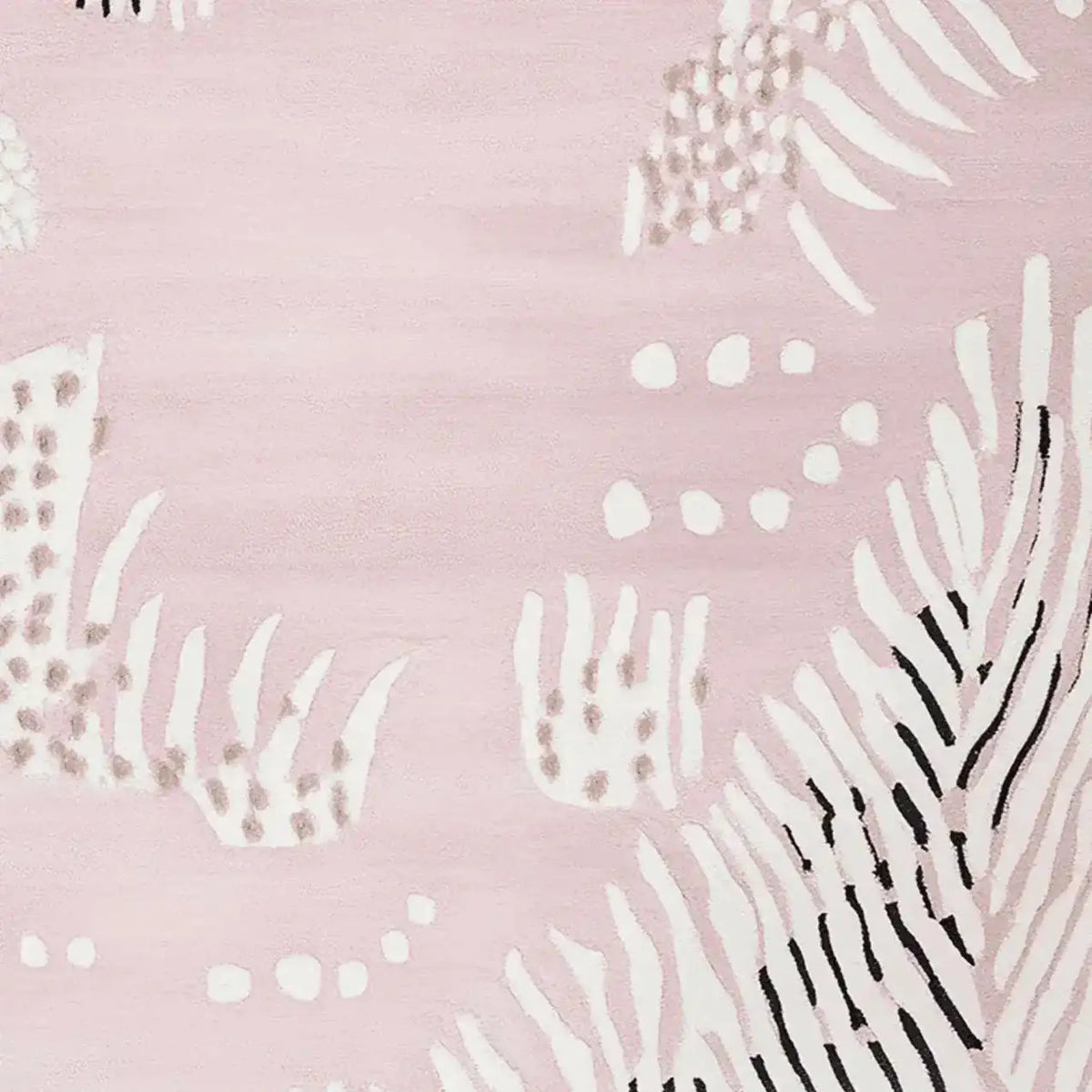 Close-up view of the Shifting Lines Echo hand-tufted area rug, showcasing its contemporary abstract design in soft pastel shades. This wool rug is perfect for large living rooms, adding a touch of modern elegance to any space. Ideal for those seeking an 8x10 living room rug.
