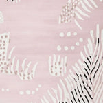 Close-up view of the Shifting Lines Echo hand-tufted area rug, showcasing its contemporary abstract design in soft pastel shades. This wool rug is perfect for large living rooms, adding a touch of modern elegance to any space. Ideal for those seeking an 8x10 living room rug.