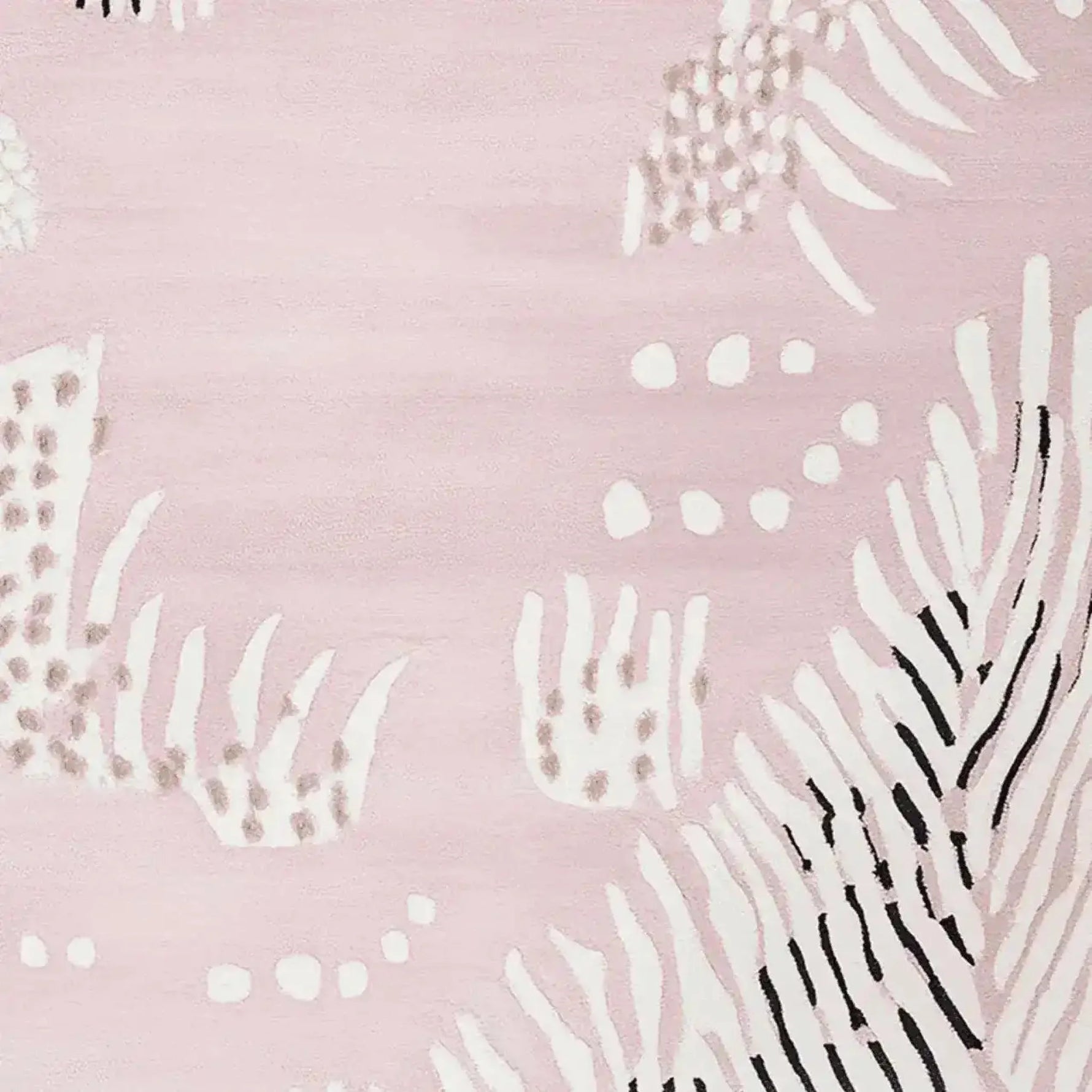 Close-up view of the Shifting Lines Echo hand-tufted area rug, showcasing its contemporary abstract design in soft pastel shades. This wool rug is perfect for large living rooms, adding a touch of modern elegance to any space. Ideal for those seeking an 8x10 living room rug.