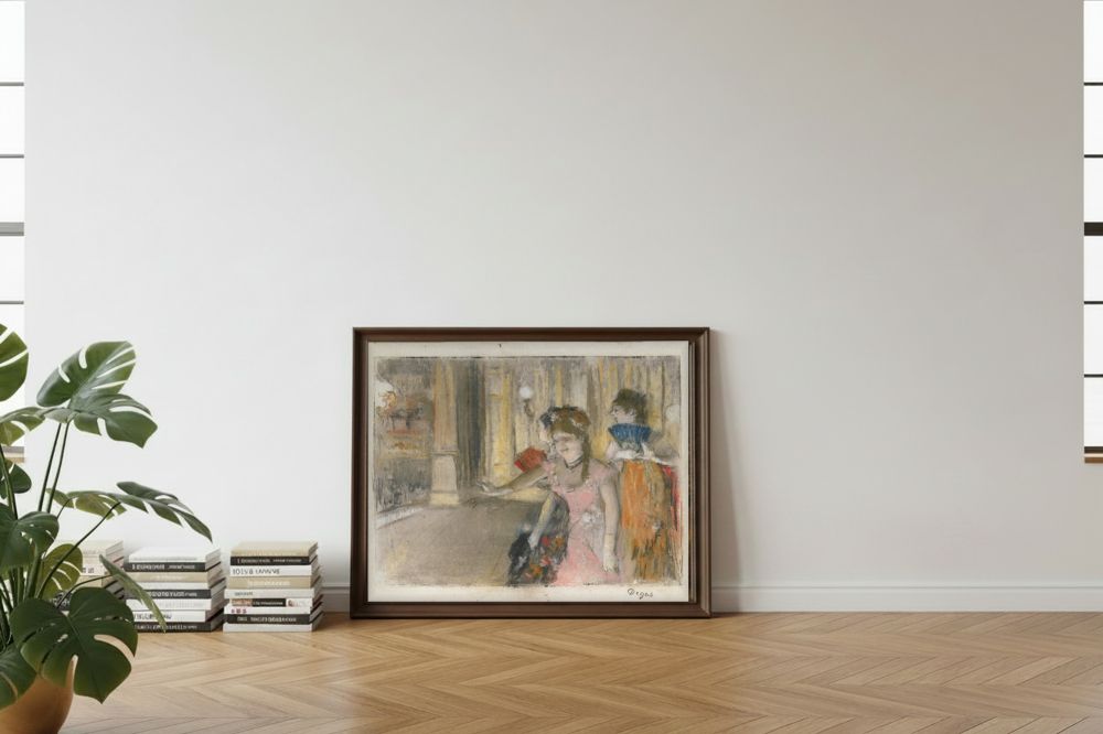 Framed room mockup - leaning