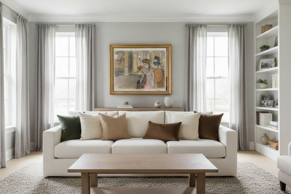 Framed room mockup - gold