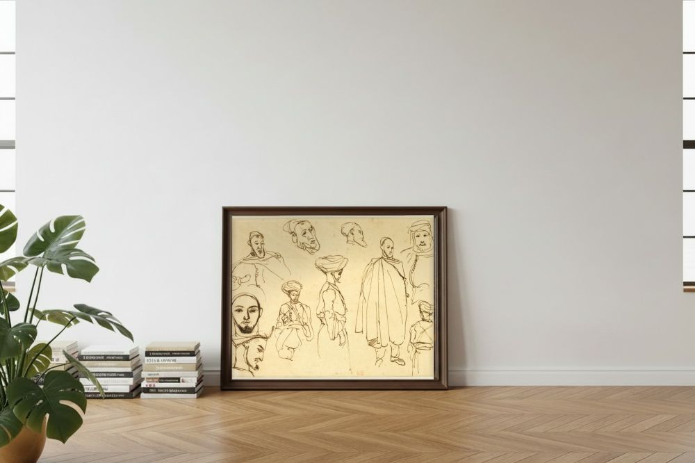 Framed room mockup - leaning