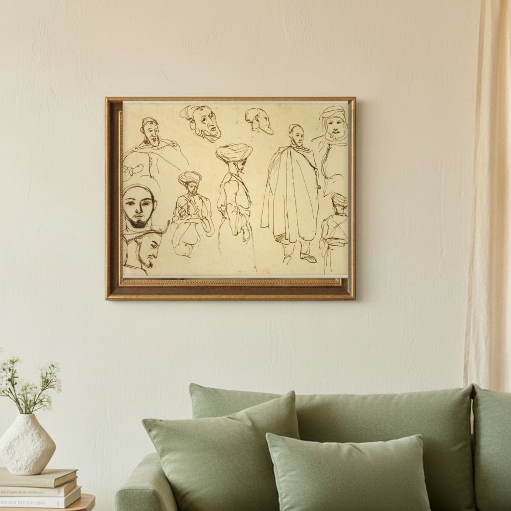 Framed room mockup - sage