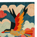 Vibrant Skyward Symphony Hand Tufted Area Rug featuring an abstract design with bold colors. Ideal for adding a splash of color to your living room, this wool rug combines modern artistry with comfort, perfect for those seeking unique area rugs for living room spaces.