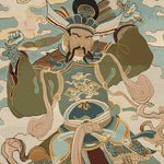 Stunning Skyward Warrior Hand Tufted Area Rug featuring a dynamic warrior design in earthy tones, perfect for adding a touch of elegance to your living room. This wool rug, sized 8x10, showcases intricate details and vibrant colors, making it an excellent choice for area rugs for living room spaces.