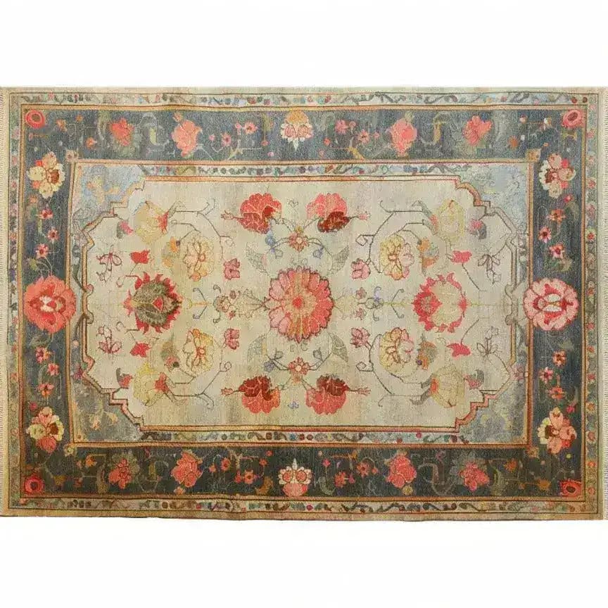 This beautiful area rug showcases a vibrant floral design, perfect for enhancing large living rooms with its Persian-inspired patterns. Ideal for living room rugs 8x10, this floral rug combines elegance and style, making it a standout piece among large living room rugs.